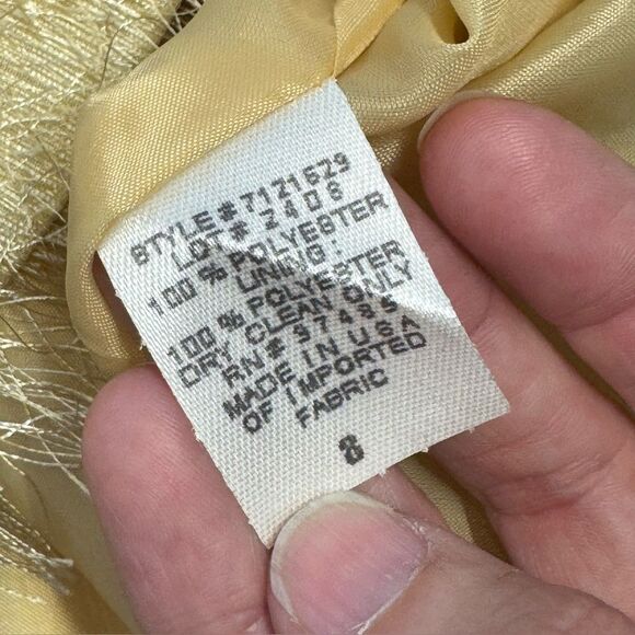 Vintage Russell Kemp New York Shimmery Shaggy Blazer Jacket – Size 8 - Picture 9 of 10